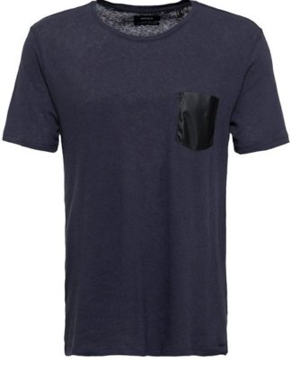 Mexx T-Shirt mit Kontrast Brusttasche