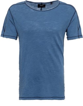 Mexx T-Shirt mit sportiven Flatlocknähten, Garment Dye