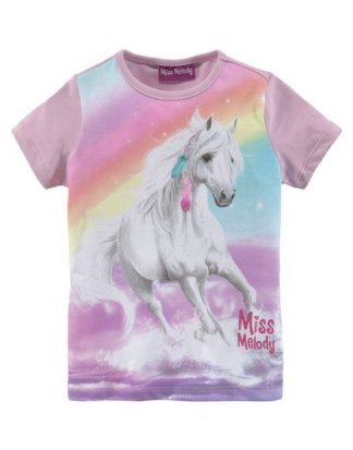 Miss Melody T-Shirt mit Pferdemotiv und Glitzerdetails