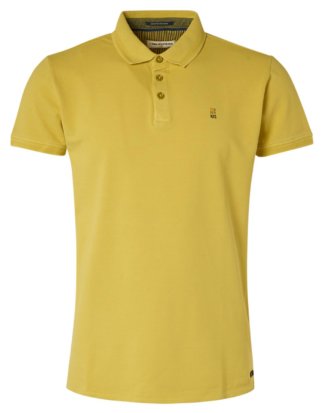 NO Excess Polo-Shirt, gerader Schnitt gelb