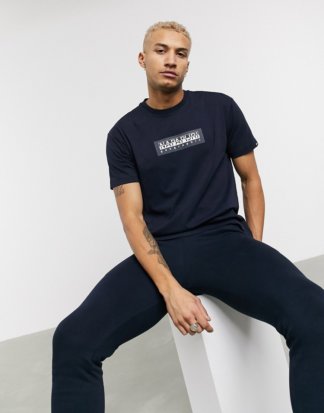 Napapijri - Sox - T-Shirt in Marineblau-Navy