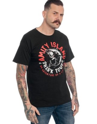 Nastrovje Potsdam T-Shirt "Der weisse Hai Amity Island Sharks Tours T-Shirt"