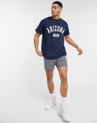 New Look - Arizona - Übergroßes, marineblaues T-Shirt-Navy