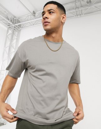New Look - Graues, übergroßes T-Shirt