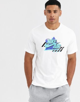 Nike - Air - Weißes T-Shirt mit Vintage-Logo