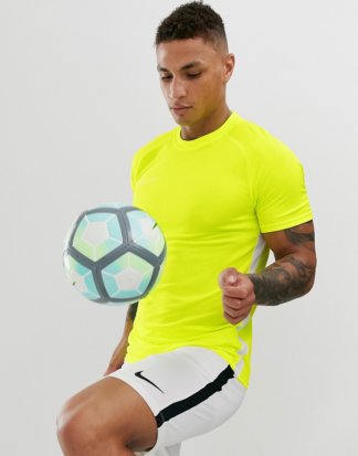 Nike Football - Academy - Gelbes T-Shirt-Grau