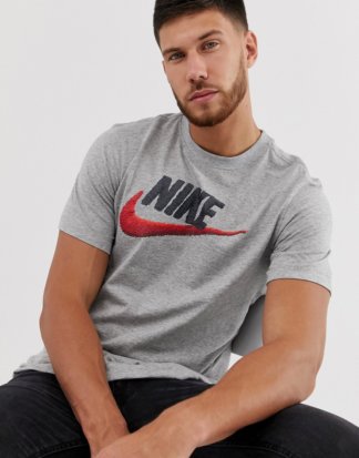Nike - Marken-T-Shirt in Grau