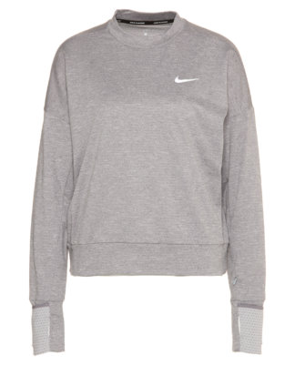 Nike Running-Shirt Sphere, Langarm, Rundhals grau
