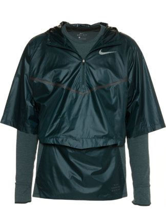 Nike Running-Shirt Sphere Transform, Langarm, 2-in-1 blau