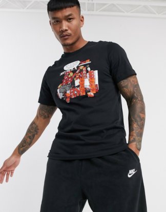 Nike - Schwarzes T-Shirt mit Grafikaufdruck