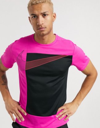 Nike Training - Sport Clash Super Set - T-Shirt in Rosa