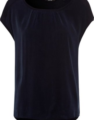 OPUS T-Shirt "Sertella" mit femininer Raffung am Rundhals