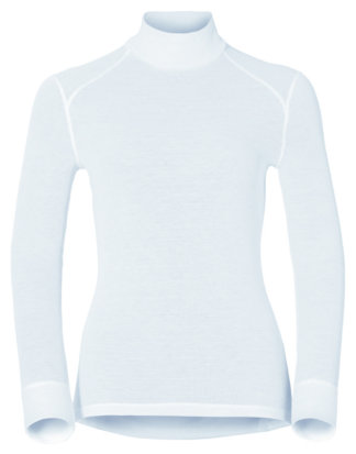 Odlo Funktions-Shirt, Langarm, Rollkragen weiß
