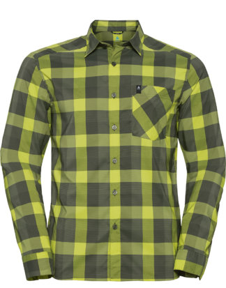 Odlo Funktions-Shirt Mythen, Kentkragen gelb