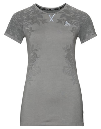 Odlo Funktions-T-Shirt Ceramicool, Rundhals grau