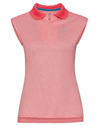 Odlo Polo-Shirt Kumano Dry, Ärmellos, Hemdblusenkragen rot