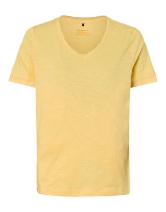 Olsen V-Shirt mit subtilen Abschlüssen aus einer Netzqualität