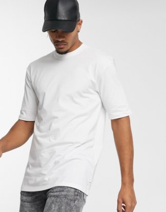 Only & Sons - Kastiges T-Shirt in Weiß