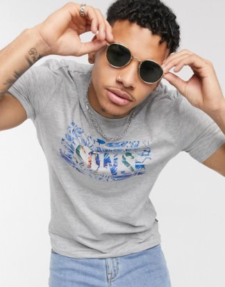 Only & Sons - T-Shirt mit Grafiklogo-Grau