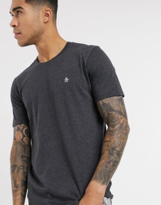 Original Penguin - Graues T-Shirt mit Logo