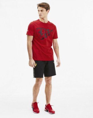 PUMA T-Shirt "Ferrari Big Shield Herren T-Shirt+"