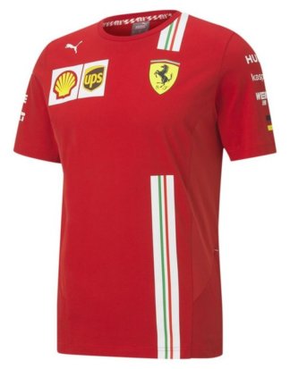 PUMA T-Shirt "Ferrari Vettel Replica Herren T-Shirt"