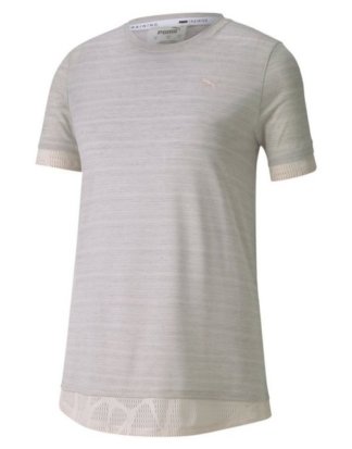 PUMA T-Shirt "Studio Mixed Lace Damen Training T-Shirt"
