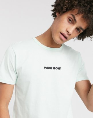 Park Row - T-Shirt mit Logo in Minzgrün