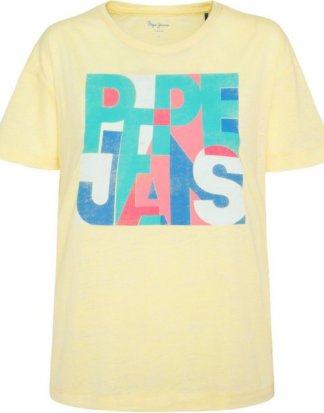 Pepe Jeans T-Shirt "BROOKE" mit buntem Logoprint im Graphic-Look