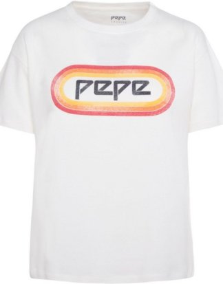 Pepe Jeans T-Shirt "PAULA" mit Logoprint im Retrodesign
