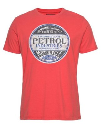Petrol Industries T-Shirt mit Markenprint vorne