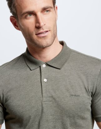 Polo-Shirt Cayden, grün melange