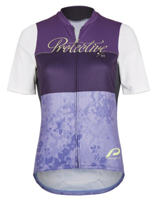 Protective Bikewear Funktions-Shirt, Halbarm, Stehkragen lila