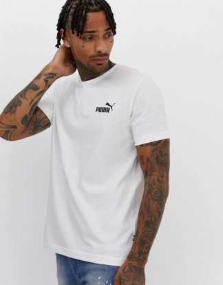 Puma - Essentials - Weißes T-Shirt mit kleinem Logo