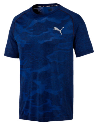 Puma T-Shirt, Kurzarm, Rundhals blau