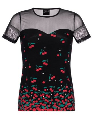 Pussy Deluxe T-Shirt "Falling Cherries"