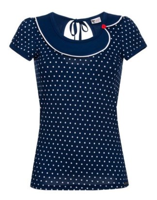 Pussy Deluxe T-Shirt "Lovely Marine Dotties Collar"