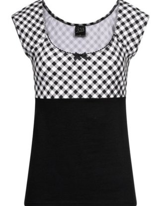 Pussy Deluxe T-Shirt "White Vichy"