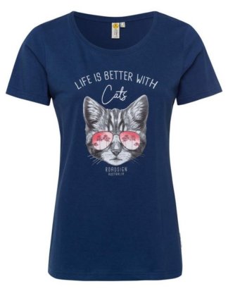 ROADSIGN australia T-Shirt "Cat Life" mit Katzenmotiv