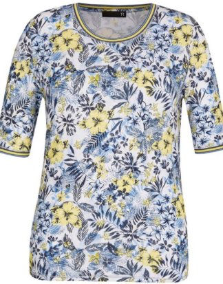 Rabe Print-Shirt floralem Allover-Print