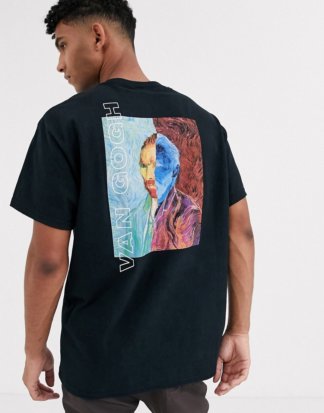 Reclaimed Vintage Van Gogh - T-Shirt in Schwarz