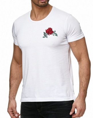 RedBridge T-Shirt "San José" mit gestickter Rose