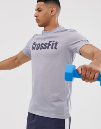 Reebok - Crossfit - Blaues T-Shirt mit Logo