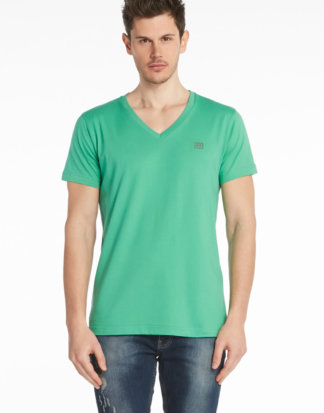 Ruck & Maul T-Shirt, V-Ausschnitt, Regular Fit grün