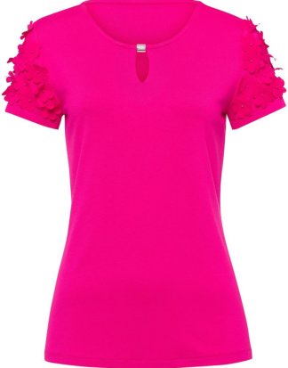 Rundhals-Shirt Uta Raasch pink Größe: 40