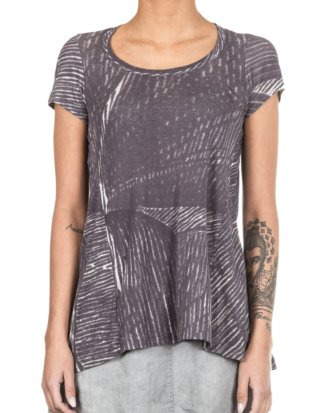 Rundholz Black Label Damen T-Shirt Avantgarde grau
