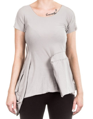 Rundholz Damen T-Shirt Avantgarde hellgrau