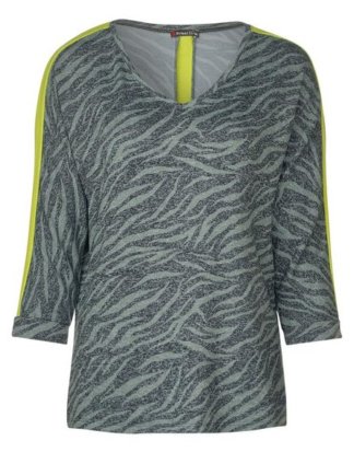 STREET ONE 3/4-Arm-Shirt mit Zebramuster