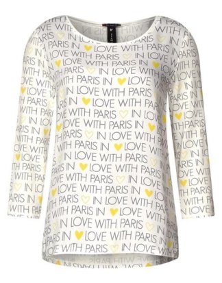 STREET ONE 3/4-Arm-Shirt mit allover Wording