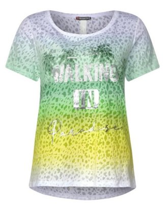 STREET ONE Print-Shirt mit Burnout-Optik